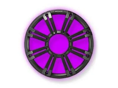 Kicker 45KMG10C 10" Grille For Kicker KM10 and KMF10 Subwoofers 2/Built-In LEDs - Charcoal