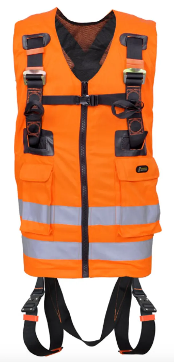 Kratos - Orange High-Visibility 2 Point Full Body Harness