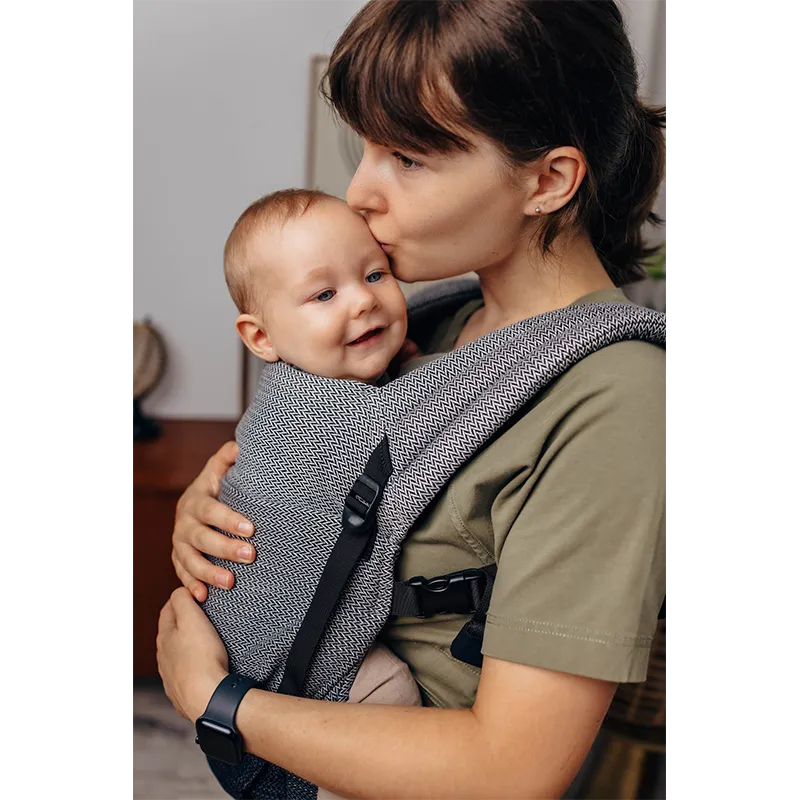 Little Herringbone Ombre Grey LennyLight by Lennylamb