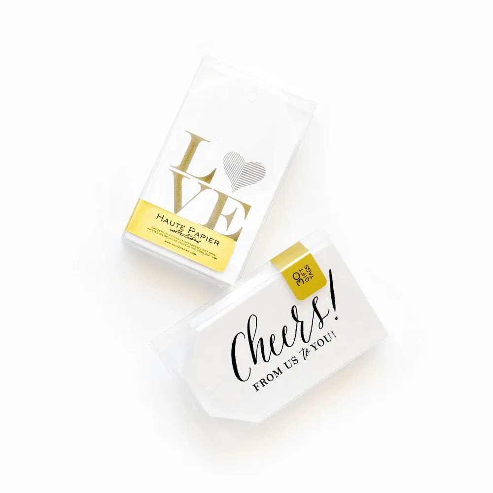 Love   Cheers Gift Tags