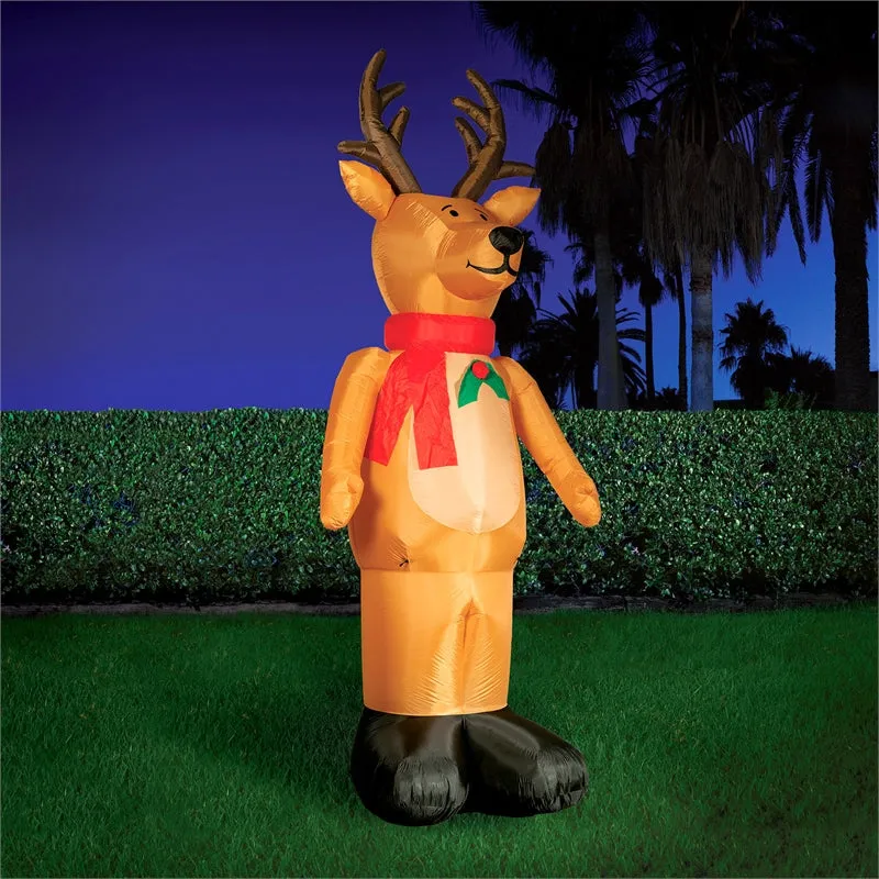 Lytworx 4m Self Inflatable Reindeer with 12 Super Bright LEDs