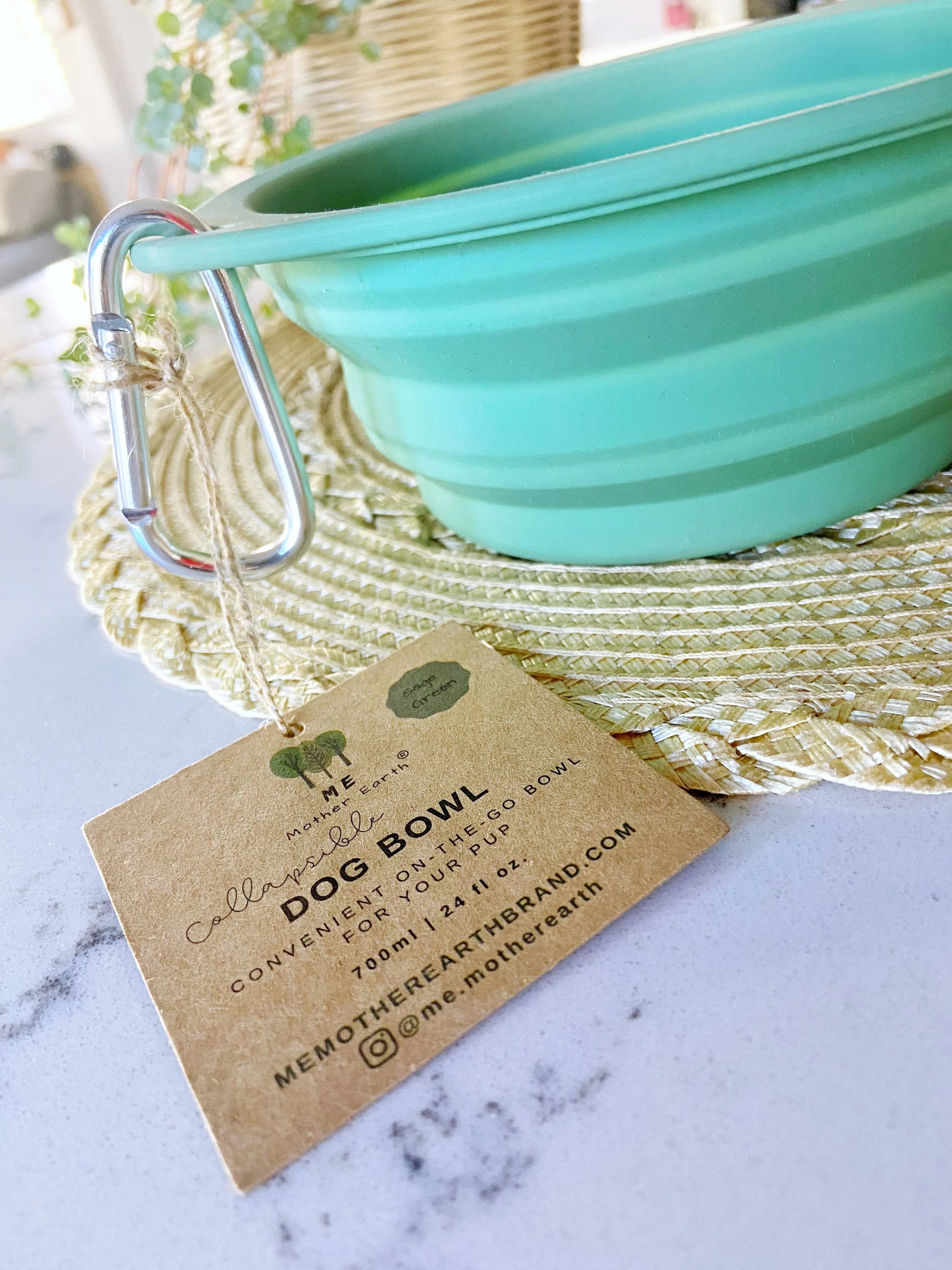 Me Mother Earth- Collapsible Silicone Dog Bowl