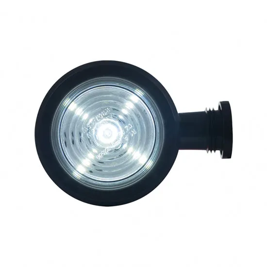 Old School Short LED Outline Marker Light / Red & Clear Lens