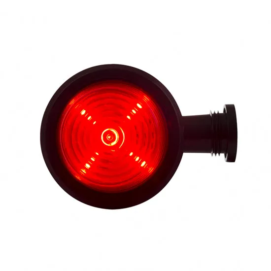 Old School Short LED Outline Marker Light / Red & Clear Lens