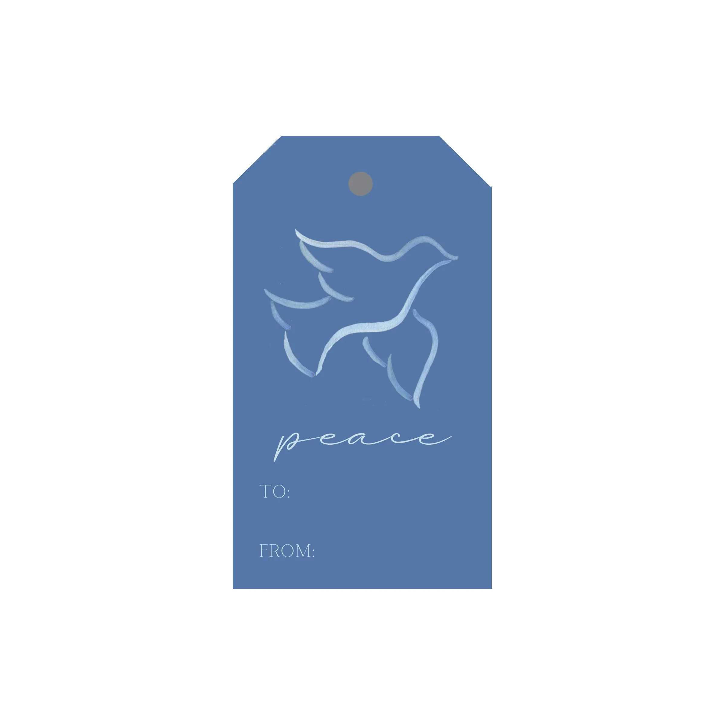 Peace Dove Luggage Gift Tags