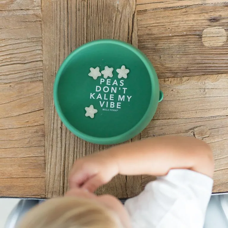 Peas Don't Kale My Vibe Suction Wonder Bowl
