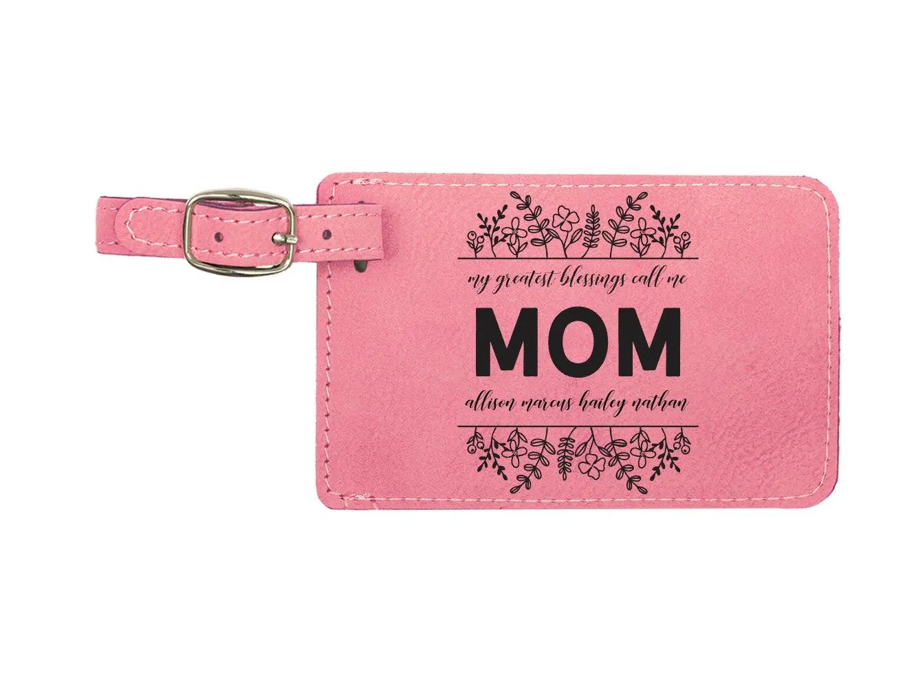 Personalized Moms Luggage Tags