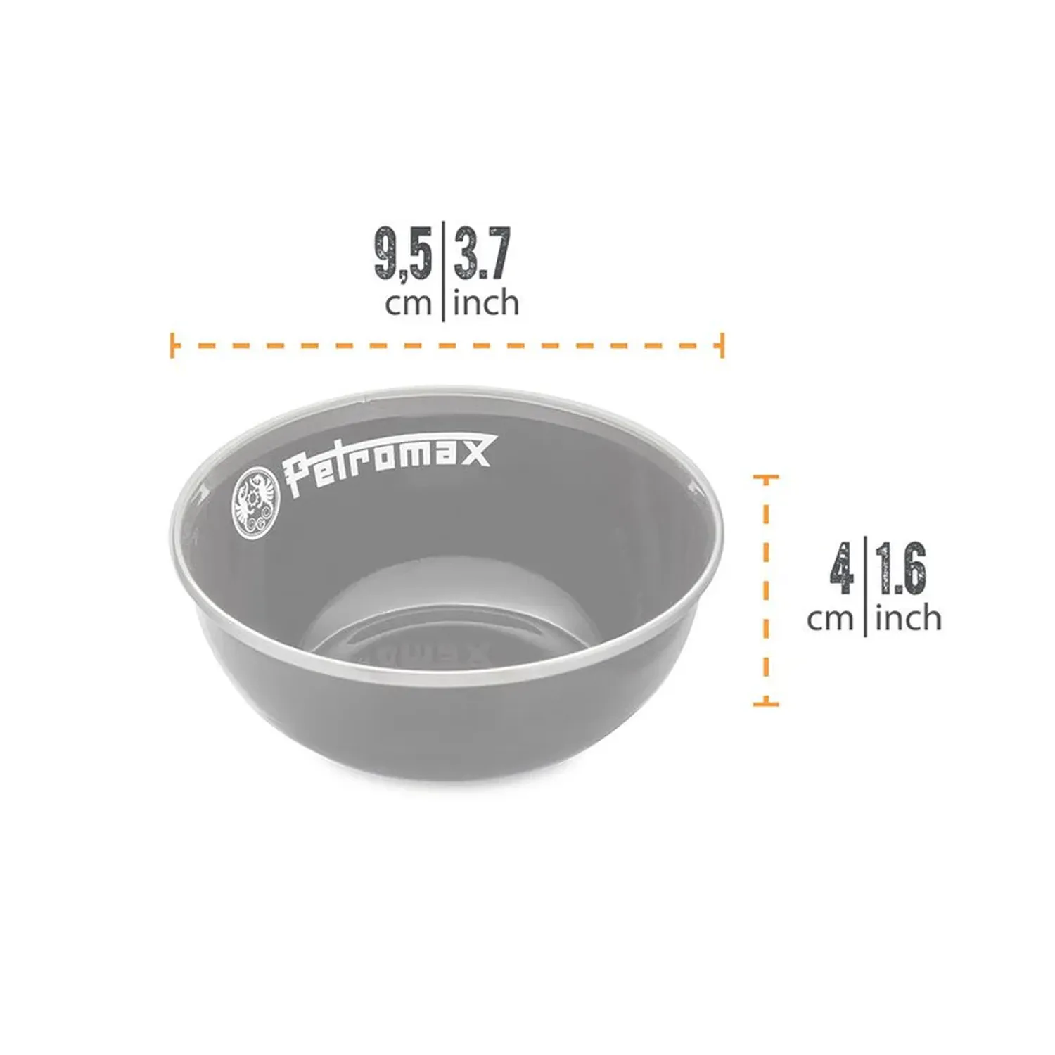 Petromax Enamel Bowls Black 2 Pieces (160 ML) Black | Buy Petromax Enamel Bowls Black 2 Pieces (160 ML) Black here | Outnorth
