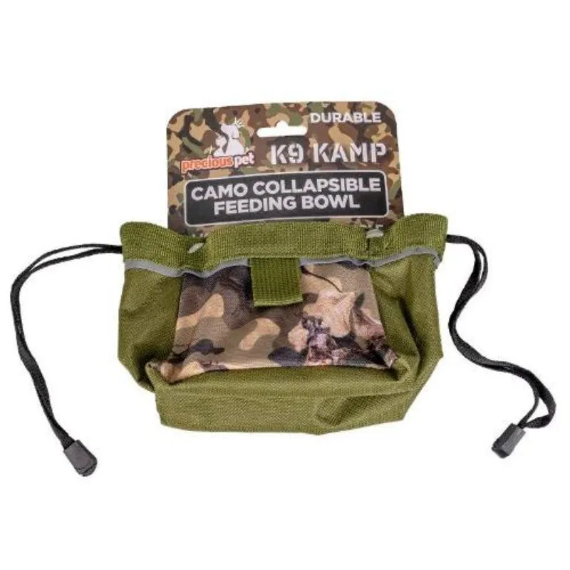 Pets Camo Collapsible Feeding Bowl