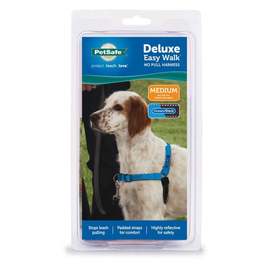 PetSafe Deluxe Easy Walk No Pull Dog Harness, Ocean/Black