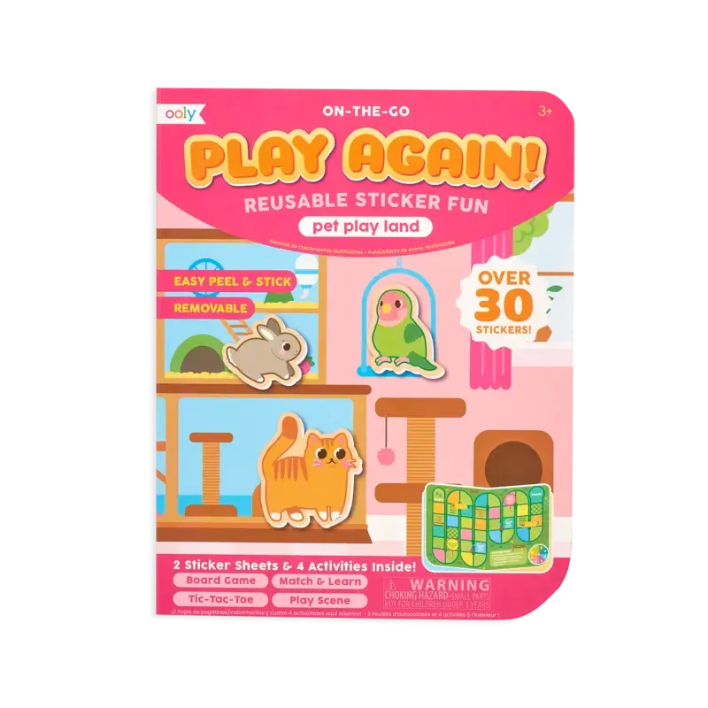 Play again! mini on-the-go activity kit - pet play land
