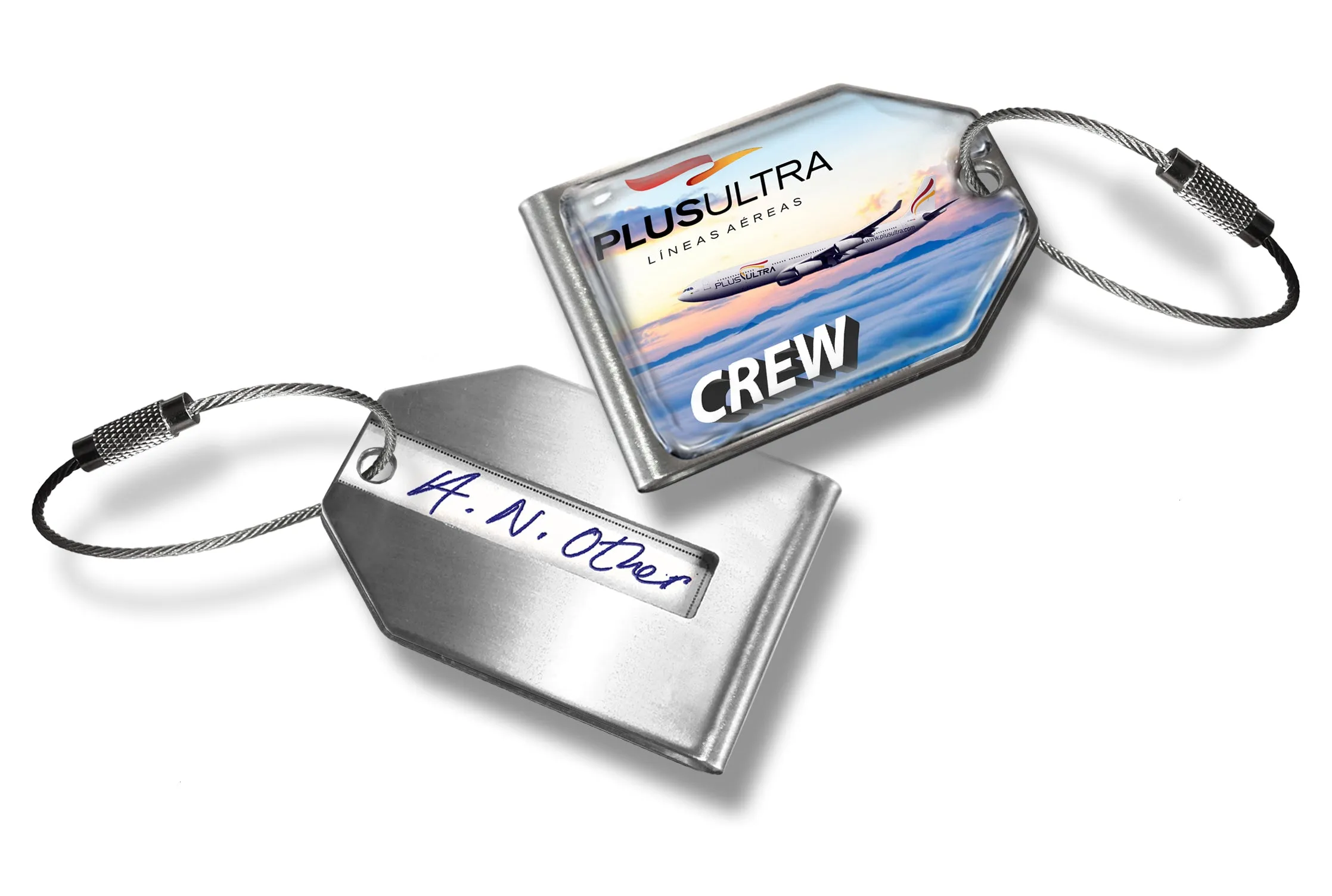 Plus Ultra A340-300 Landscape Luggage Tag