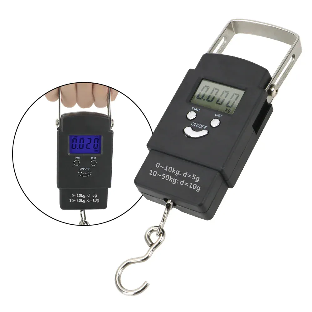 Portable LCD Digital Scale - 110Lb / 50Kg (For Luggage and Fish)