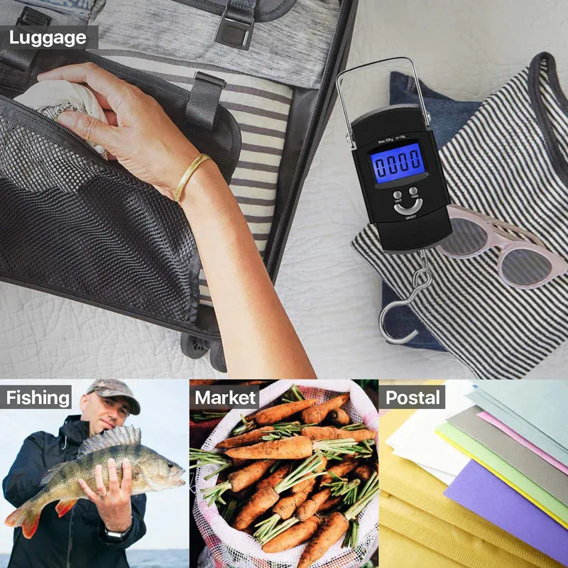 Portable LCD Digital Scale - 110Lb / 50Kg (For Luggage and Fish)
