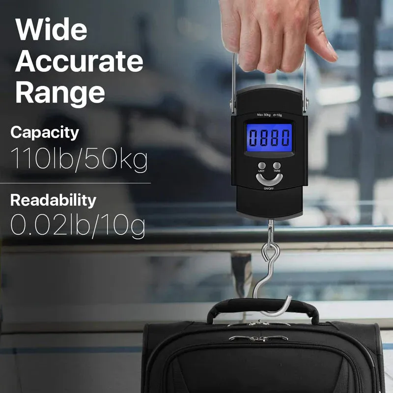 Portable LCD Digital Scale - 110Lb / 50Kg (For Luggage and Fish)