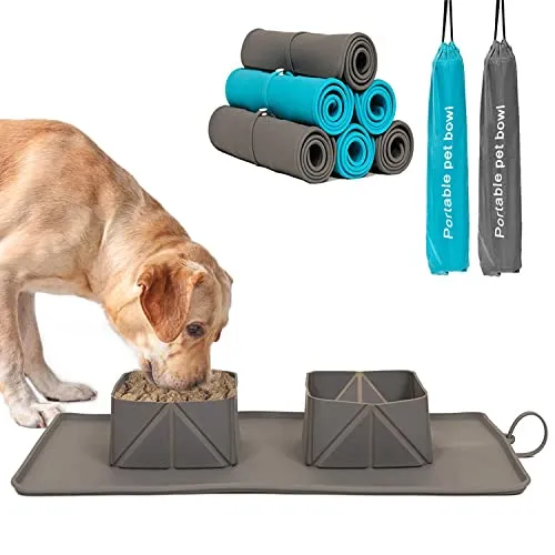 Portable Pet Bowl Silicone Dog Bowl & Cat Travel Bowl (Assorted)