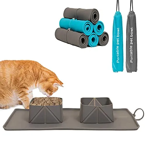 Portable Pet Bowl Silicone Dog Bowl & Cat Travel Bowl (Assorted)