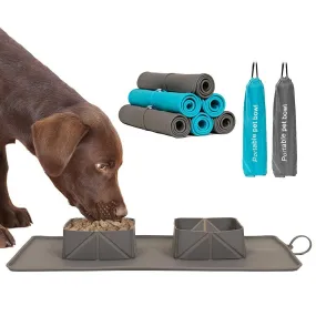 Portable Pet Food Bowls - Collapsible - 600ml Capacity