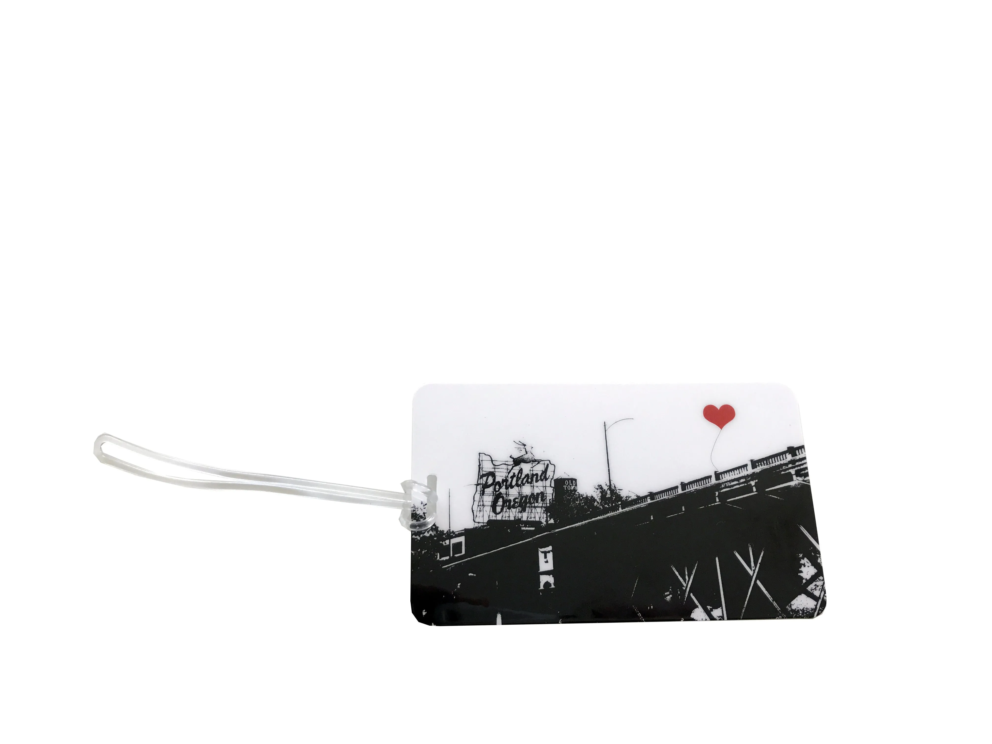 Portland Oregon Stag Sign luggage tag