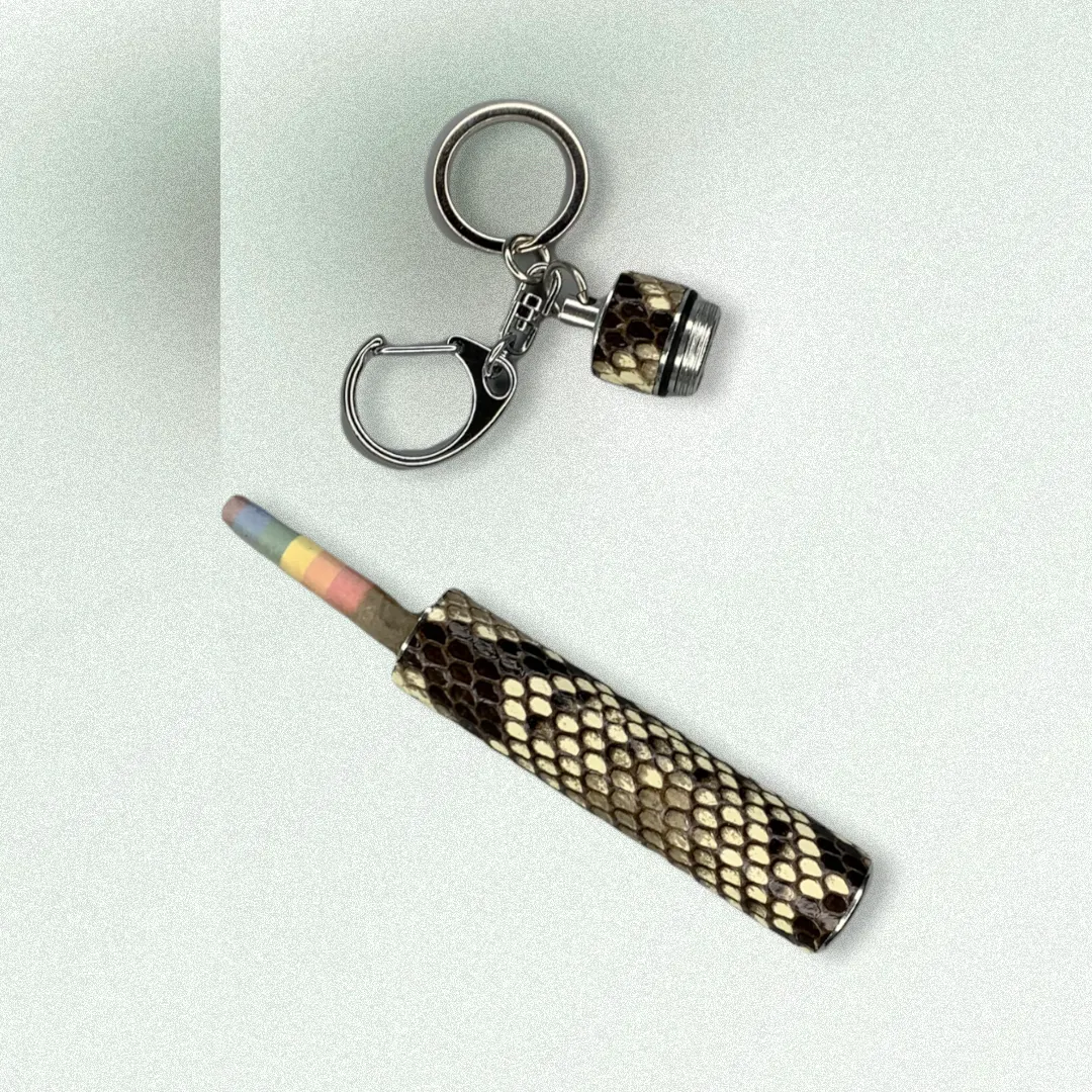 Pre-roll Travel Key Charm in Diamondback Python