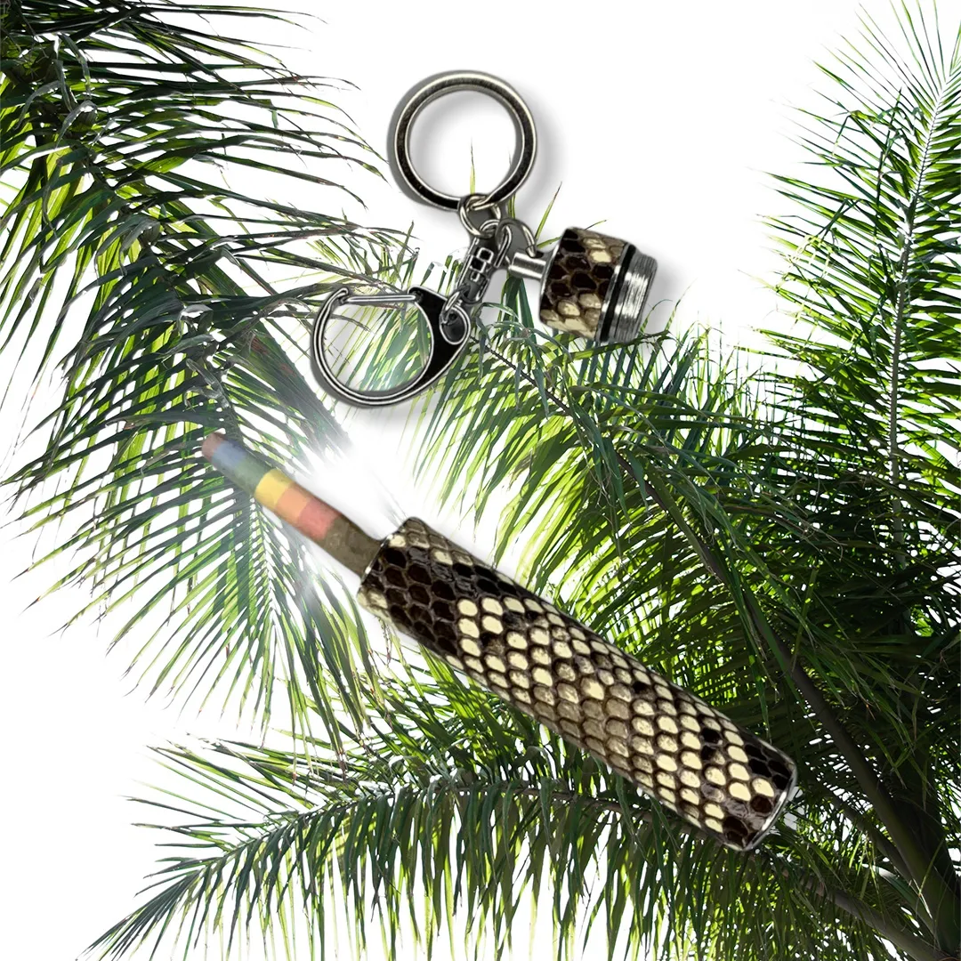 Pre-roll Travel Key Charm in Diamondback Python