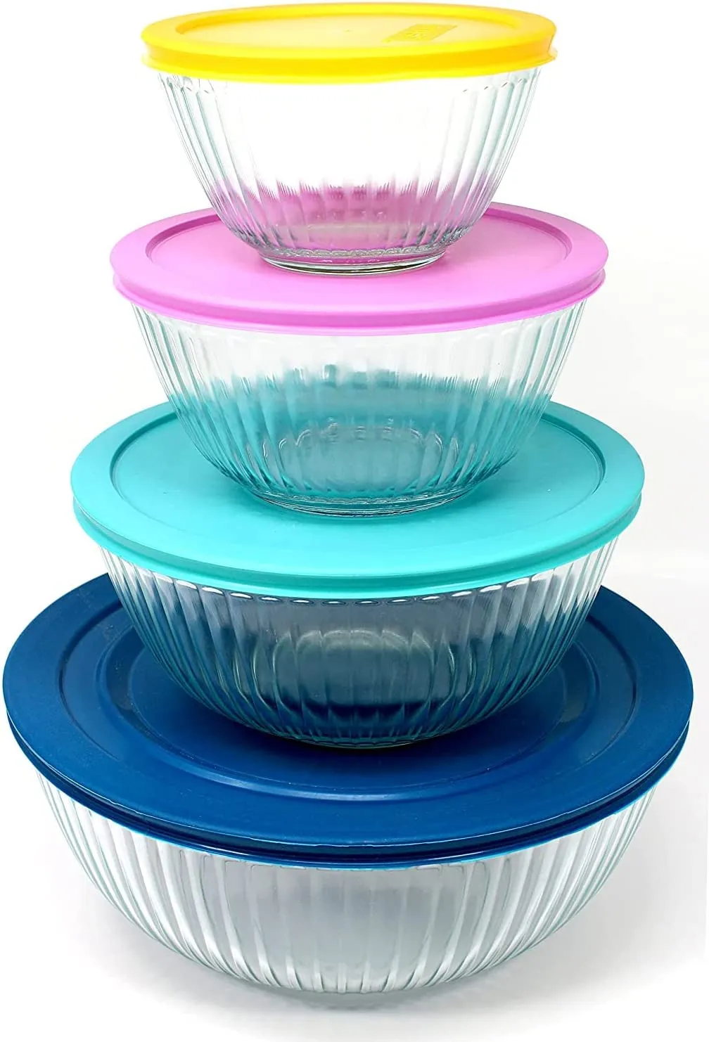 Pyrex 8-Piece 100 Years Glass Mixing Bowl Set