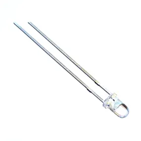 Red 3mm Water Clear LED - 25° - 12500 mCd, pack 10