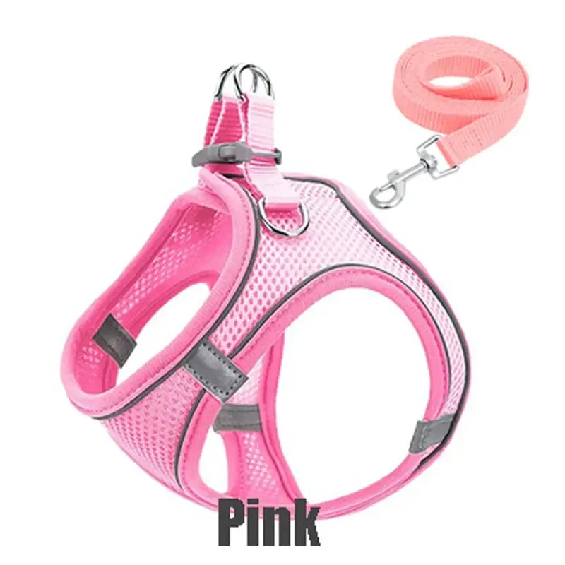 Reflective Adjustable Pet Harness for Safe, Comfortable Walks