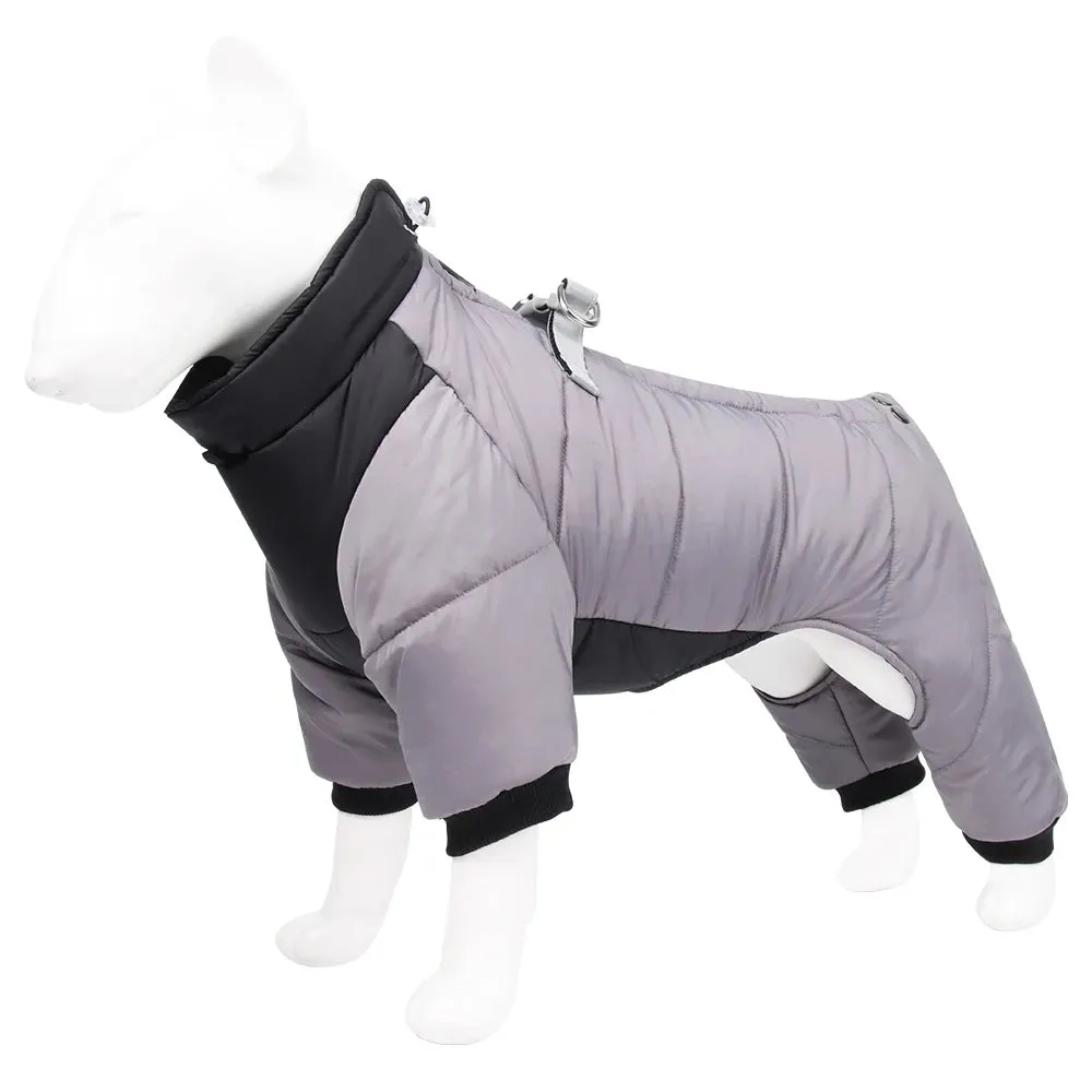Reflective Waterproof Winter Jacket and Harness Combo for Small and Medium Dogs - Keep Your Chihuahua Warm and Safe in Cold Weather