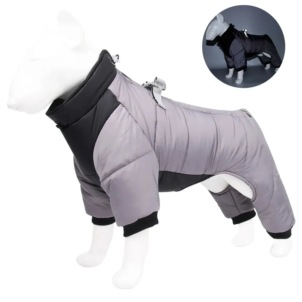 Reflective Waterproof Winter Jacket and Harness Combo for Small and Medium Dogs - Keep Your Chihuahua Warm and Safe in Cold Weather