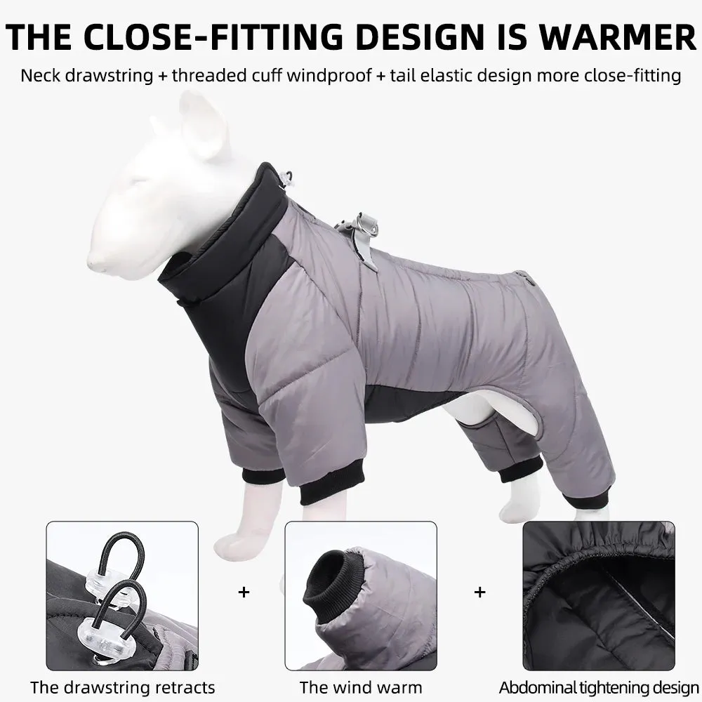 Reflective Waterproof Winter Jacket and Harness Combo for Small and Medium Dogs - Keep Your Chihuahua Warm and Safe in Cold Weather