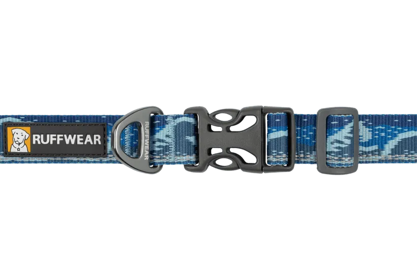 Ruffwear Crag Dog Collar in Midnight Wave