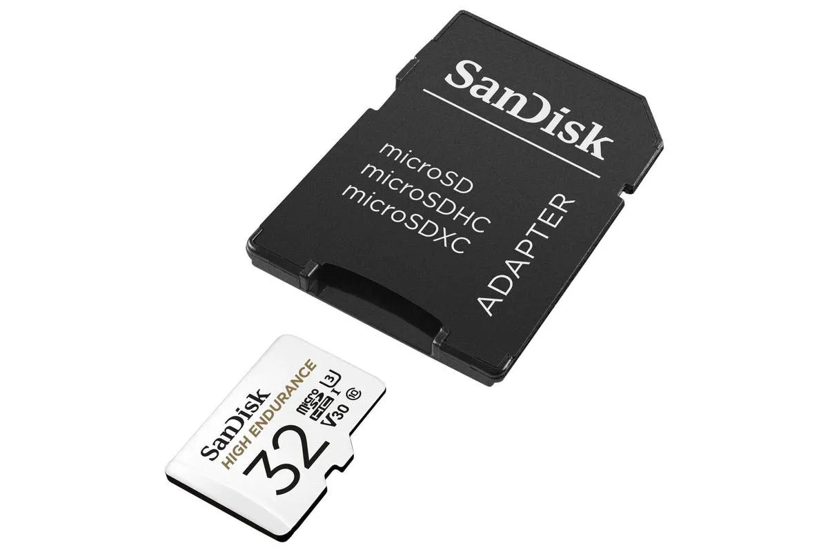 SanDisk 32GB High Endurance microSDHC (V30, UHS-I/U3, CL10,4K, 100MB/s) SDSQQNR-032G-GN6IA 772-4171