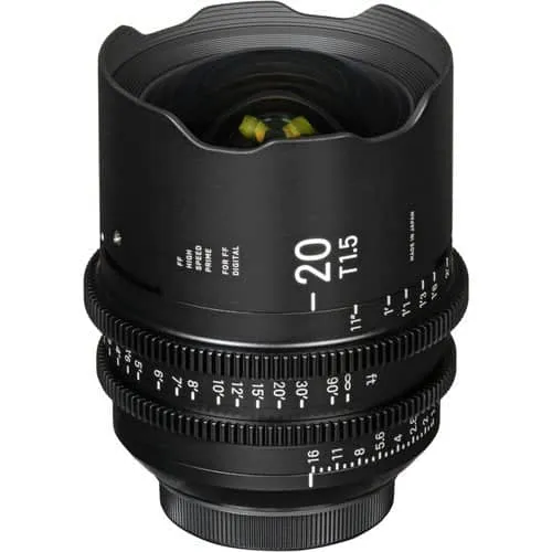 Sigma 20mm T1.5 Canon EF Mount Cine Lens