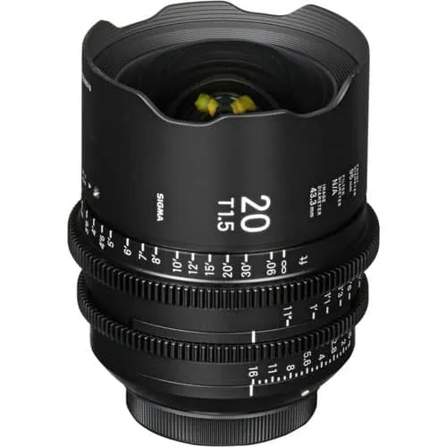 Sigma 20mm T1.5 Cine Lens for Sony E-Mount