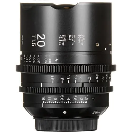 Sigma 20mm T1.5 Cine Lens for Sony E-Mount