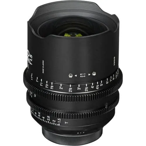 Sigma 20mm T1.5 Cine Lens for Sony E-Mount