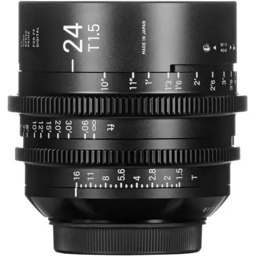 Sigma 24mm T1.5 Cine Lens for PL Mount