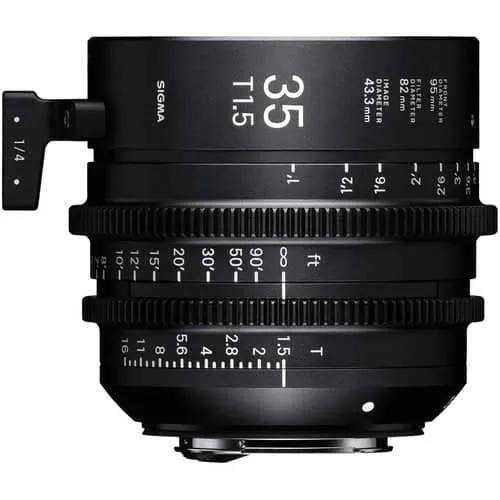 Sigma 35mm T1.5 Cine Lens Fully Luminous Feet for Canon EF Mount