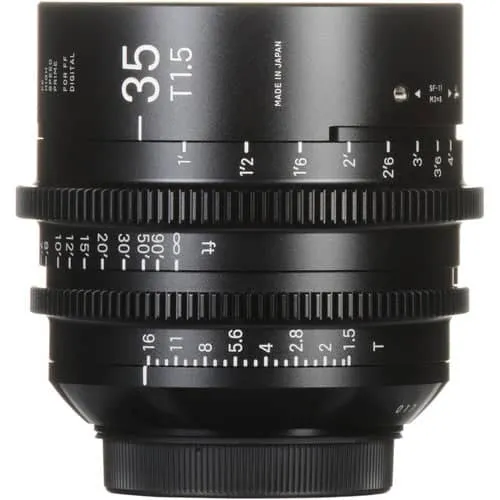 Sigma 35mm T1.5 Cine Lens Fully Luminous Feet for Canon EF Mount