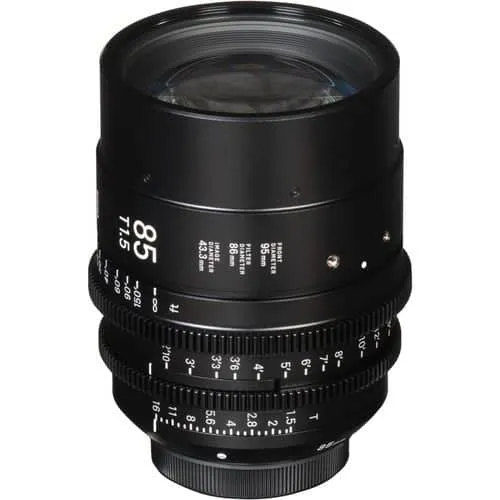 Sigma 85mm T1.5 Fully Luminous Feet Cine Lens for Canon EF Mount