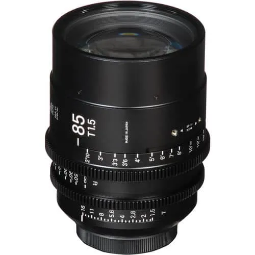 Sigma 85mm T1.5 Fully Luminous Feet Cine Lens for Canon EF Mount