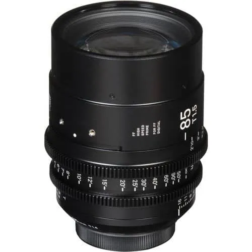 Sigma 85mm T1.5 Fully Luminous Feet Cine Lens for Canon EF Mount