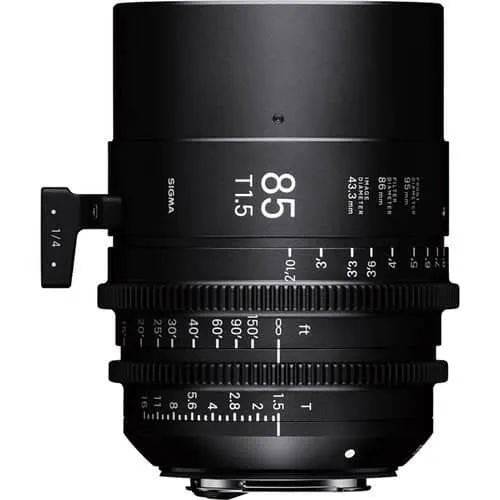 Sigma 85mm T1.5 Fully Luminous Feet Cine Lens for Canon EF Mount