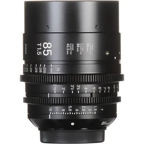 Sigma 85mm T1.5 Fully Luminous Feet Cine Lens for Canon EF Mount