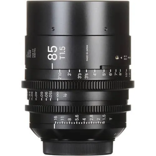 Sigma 85mm T1.5 Fully Luminous Feet Cine Lens for Canon EF Mount