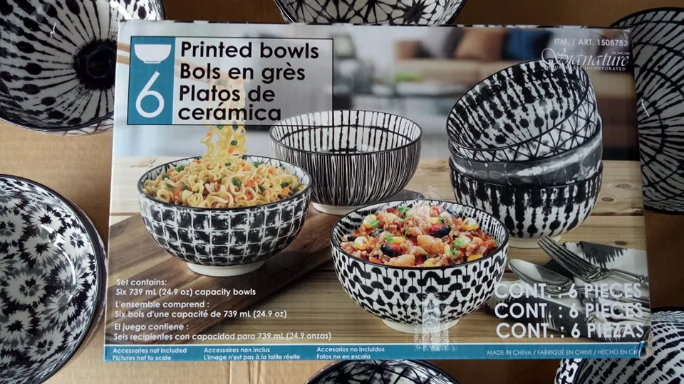 Signature Housewares - Signature All Purpose Bowls, 6-piece