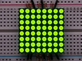 Small 1.2\" 8x8 Ultra Bright Yellow-Green LED Matrix"