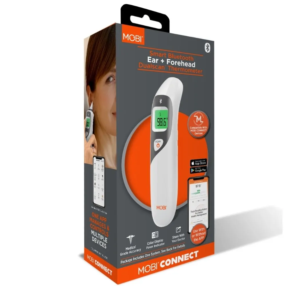 Smart DualScan Ear & Forehead Bluetooth Thermometer