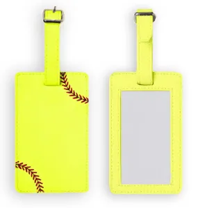 Softball Luggage Tag